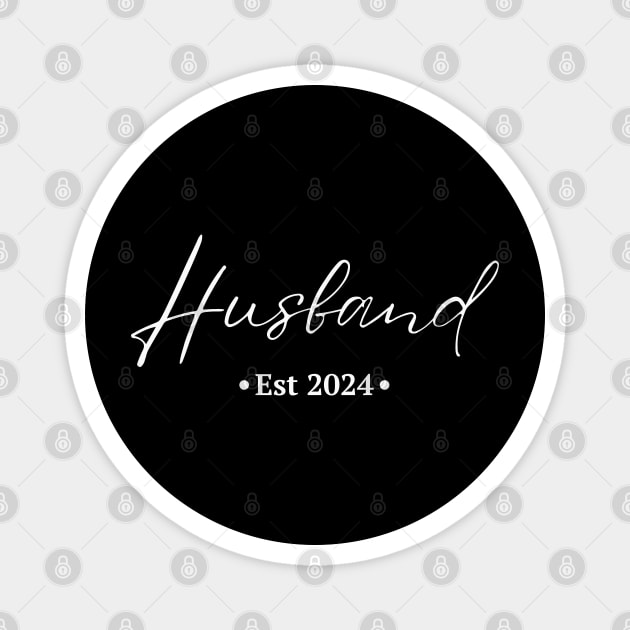 Husband est 2024 Magnet by Mind Your Tee